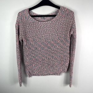 ecote Multi Knit Crewneck Slit Sweater